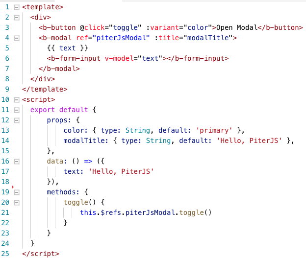 Vue Custom Element Example